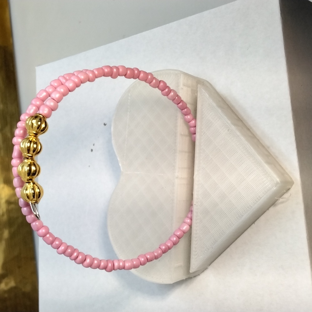Glass bracelets color assortment, 12 pcs